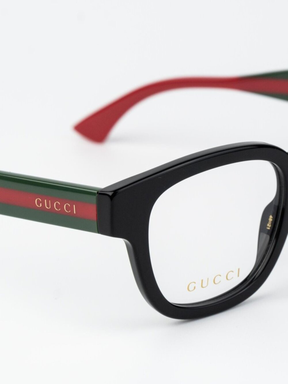 Gucci Men Eyeglasses Black Green Square GG1992O 001 NEW AUTHENTIC - Picture 7 of 10